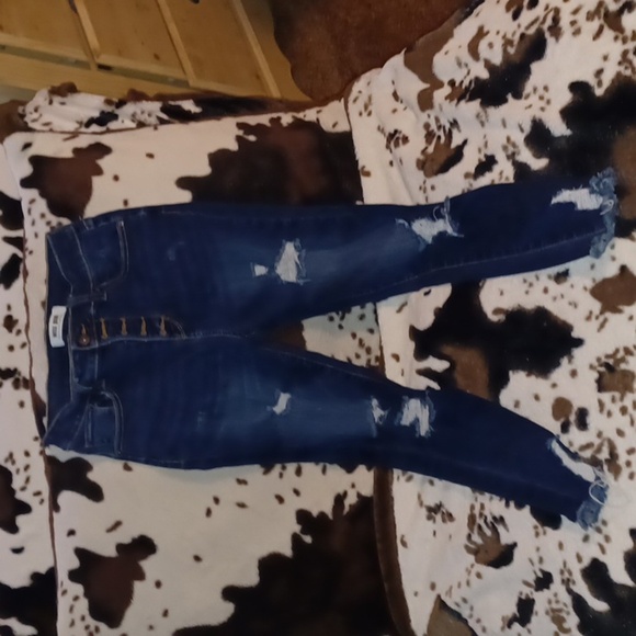 Wax Jean Denim - WAX JEAN, LOS ANGELES CA. WOMENS JEANS SIZE 3/26. BUTTON UP FLY, DISTRES…